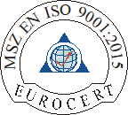 EUROCERT MSZ EN ISO 9001:2015 logo